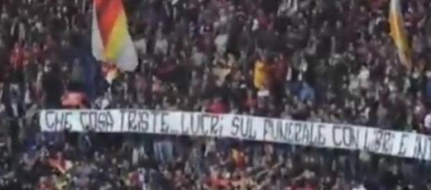 Striscioni offensivi all'Olimpico Striscioni offensivi all'Olimpico