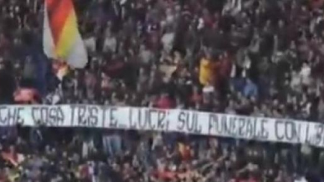Striscioni offensivi all'Olimpico
