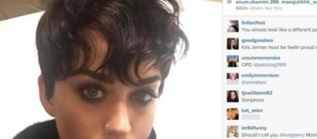 Imagen de Instagram del nuevo look de Katy Perry Imagen de Instagram del nuevo look de Katy Perry