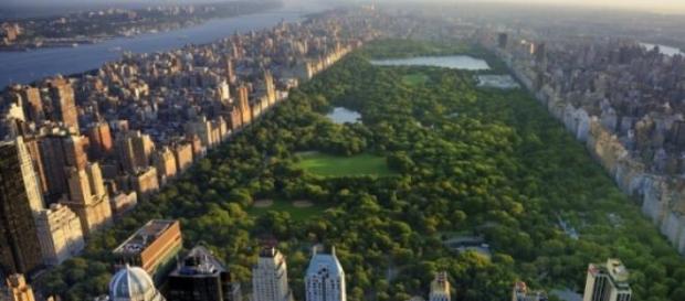 Nueva York, con central Park en imagen de archivo Nueva York, con central Park en imagen de archivo