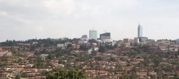 City center seen from the hills of Kigali City center seen from the hills of Kigali