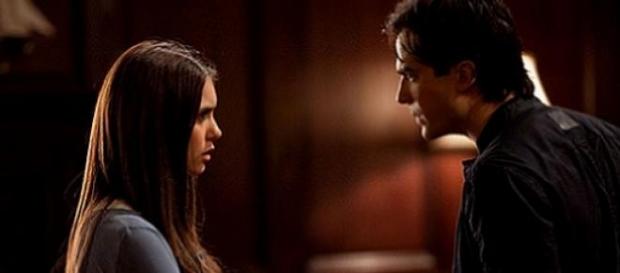 Vampire Diaries: Ian Somerhalder und Nina Dobrev. Vampire Diaries: Ian Somerhalder und Nina Dobrev.