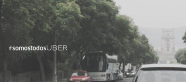A Uber está a promover a tag #somostodosuber. A Uber está a promover a tag #somostodosuber.