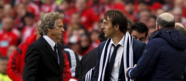 Jesus e Lopetegui no último Benfica-FC Porto Jesus e Lopetegui no último Benfica-FC Porto