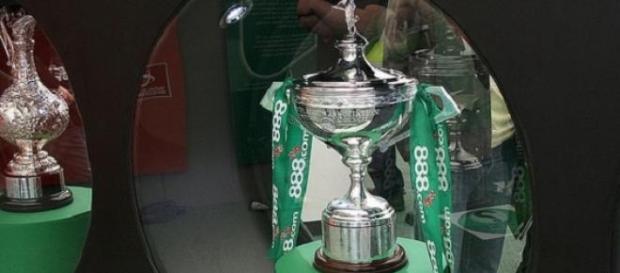 The trophy they are looking to win in Sheffield The trophy they are looking to win in Sheffield