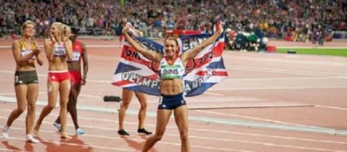 Jess Ennis-Hill returned to action in Manchester