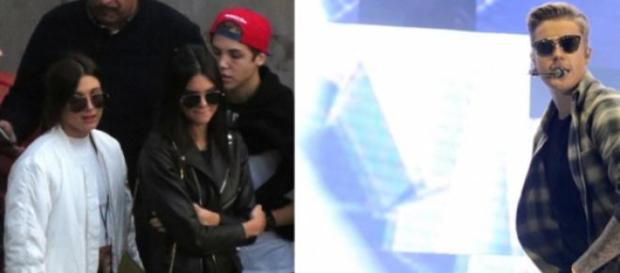 Hailey e Kendall assistem ao concerto de Bieber Hailey e Kendall assistem ao concerto de Bieber