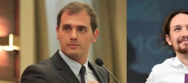 Pablo Iglesias líder Podemos y Albert Rivera Pablo Iglesias líder Podemos y Albert Rivera