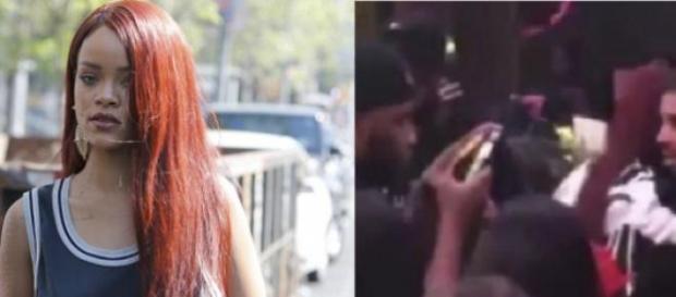 Rihanna abraça o ex-namorado Drake Rihanna abraça o ex-namorado Drake