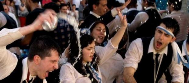 A folia entre os estudantes foi uma constante A folia entre os estudantes foi uma constante