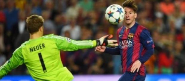 Lionel Messi brilhou na partida da 1ª mão Lionel Messi brilhou na partida da 1ª mão