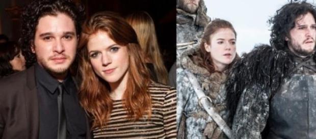 Rose Leslie e Kit Harington Rose Leslie e Kit Harington