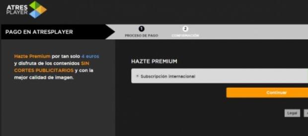 Subscripción al Servicio Premium Internacional Subscripción al Servicio Premium Internacional