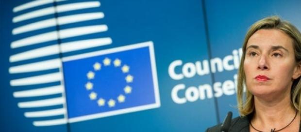 Federica Mogherini al Consiglio Europeo Federica Mogherini al Consiglio Europeo
