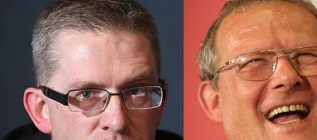 Grzegorz Braun i Adam Michnik Grzegorz Braun i Adam Michnik
