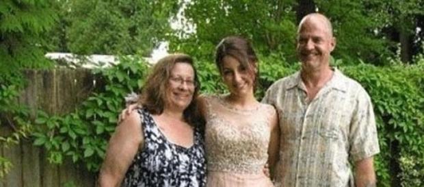 Randy com a mulher e a filha, de 19 anos Randy com a mulher e a filha, de 19 anos