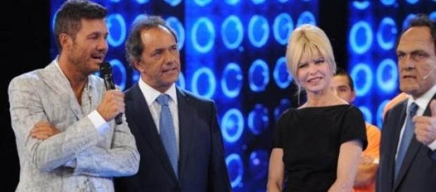 Tinelli junto a Scioli y Rabolini Tinelli junto a Scioli y Rabolini