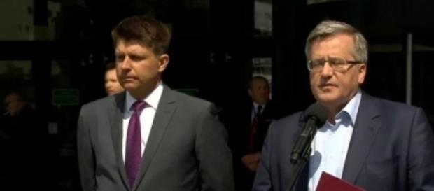 Prezydent narusza konstytucję (print scrn TVN24) Prezydent narusza konstytucję (print scrn TVN24)
