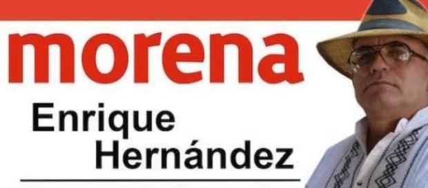 A pesar de amenazas Enrique Hernández en campaña. A pesar de amenazas Enrique Hernández en campaña.