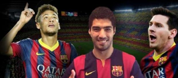 Le trio magique de Barcelone. Le trio magique de Barcelone.