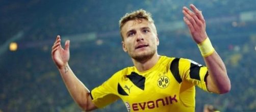 Ciro Immobile durante un'esultanza