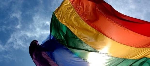Le célèbre drapeau de LGBT. Le célèbre drapeau de LGBT.