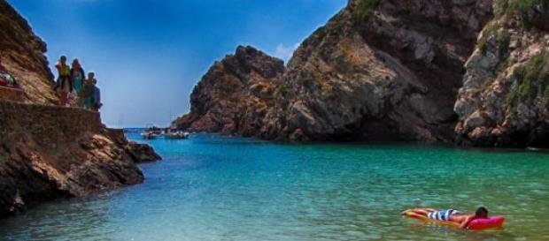 Praia do Carreiro de Mosteiro, nas Berlengas Praia do Carreiro de Mosteiro, nas Berlengas