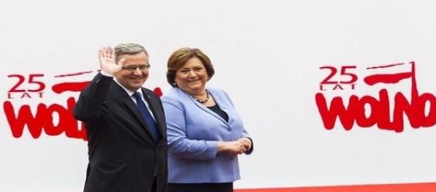 Prezydent Komorowski wraz z małżonką Prezydent Komorowski wraz z małżonką