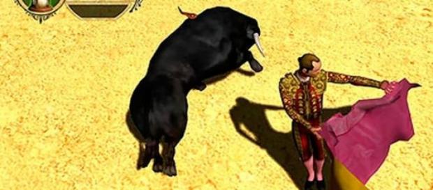 Imagen del juego durante una corrida Imagen del juego durante una corrida