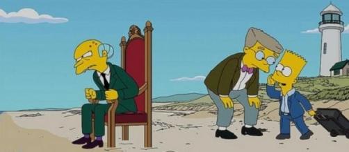 Mr Burns (left) was voiced by Harry Shearer 