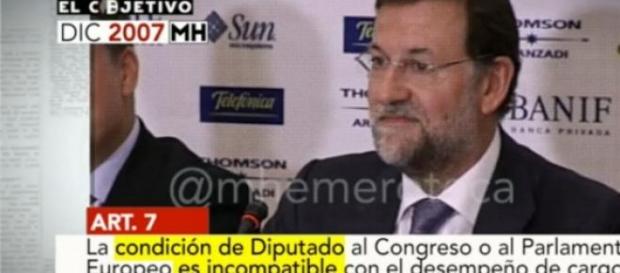 Imagen de Rajoy (programa El Objetivo de La Sexta) Imagen de Rajoy (programa El Objetivo de La Sexta)