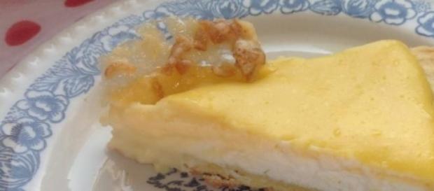 La crostata con crema pasticcera La crostata con crema pasticcera
