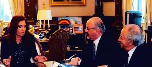Tomada, Cristina Kirchner y Armando Cavalieri Tomada, Cristina Kirchner y Armando Cavalieri