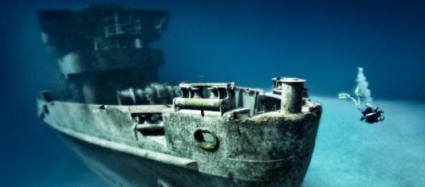 U.S.S Kittiwake hundido en Seven Mile U.S.S Kittiwake hundido en Seven Mile