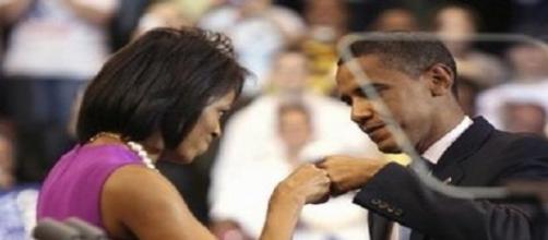 Presidente Barack Husseim Obama y su esposa