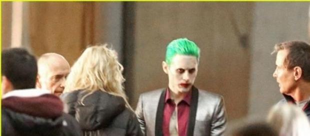 El joker impacta con su look durante el rodaje El joker impacta con su look durante el rodaje
