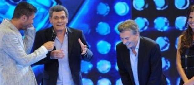 Macri y su imitador en ShowMatch Macri y su imitador en ShowMatch
