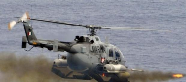 Helicóptero militar que foi atingido em Jalisco Helicóptero militar que foi atingido em Jalisco
