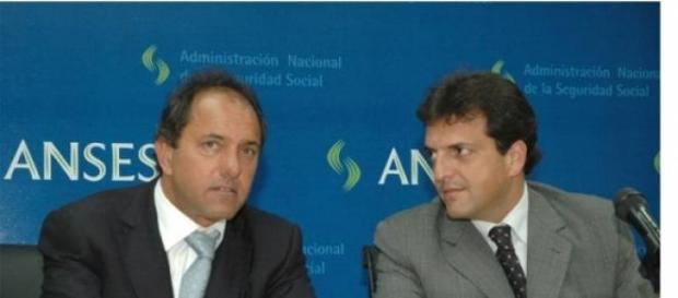 Massa con Scioli, en otros tiempos Massa con Scioli, en otros tiempos