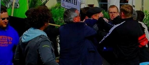 Weimar, 1 maja 2015, przepychanka "neonazistów" Weimar, 1 maja 2015, przepychanka "neonazistów"
