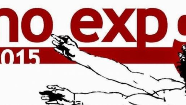 Il banner di "NoExpo2015".