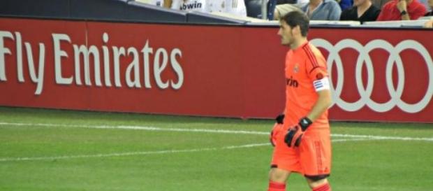Casillas en un partido con el Real Madrid Casillas en un partido con el Real Madrid