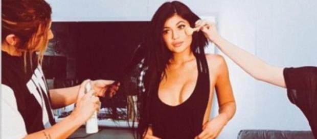 Kylie Jenner publicou esta fotografia no Instagram Kylie Jenner publicou esta fotografia no Instagram