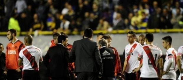 Los jugadores de River ya fueron agredidos. Los jugadores de River ya fueron agredidos.