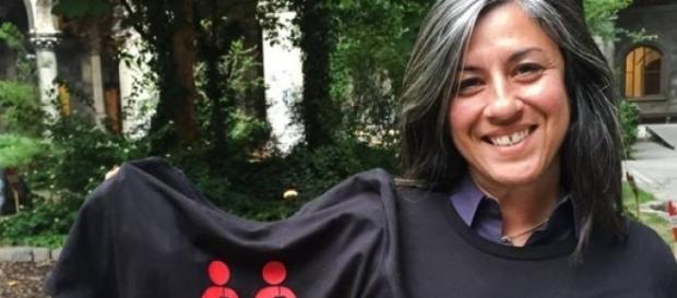 Maria Vassilakou und ihre Ampelmännchen-Shirts Maria Vassilakou und ihre Ampelmännchen-Shirts