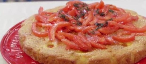 Torta vegetariana ai tre pomodori Torta vegetariana ai tre pomodori