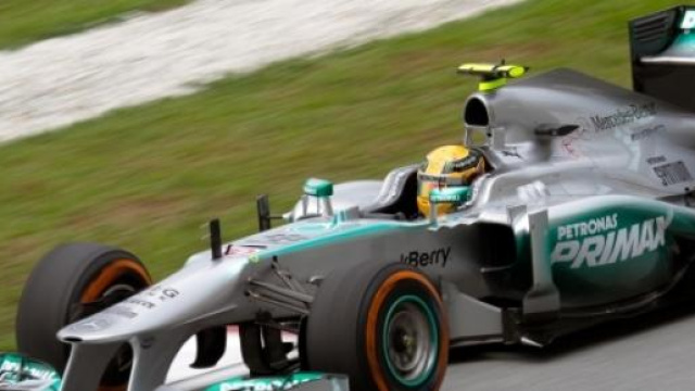 Hamilton, il pilota inglese della Mercedez