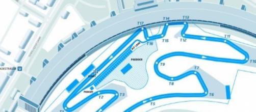 Il circuito ricavato nel piazzale di Tempelhof
