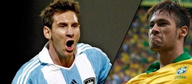 Messi y Neymar, dos estrellas de la Copa América. Messi y Neymar, dos estrellas de la Copa América.