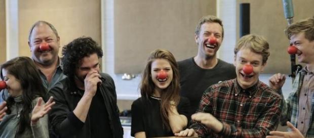 Game of Thrones y Coldplay. Red Nose Day USA Game of Thrones y Coldplay. Red Nose Day USA
